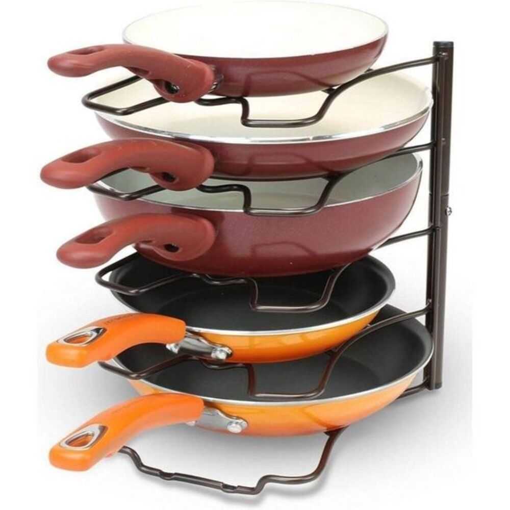Kitchen Counter‎ and Cabinet Pan Organizer Rack